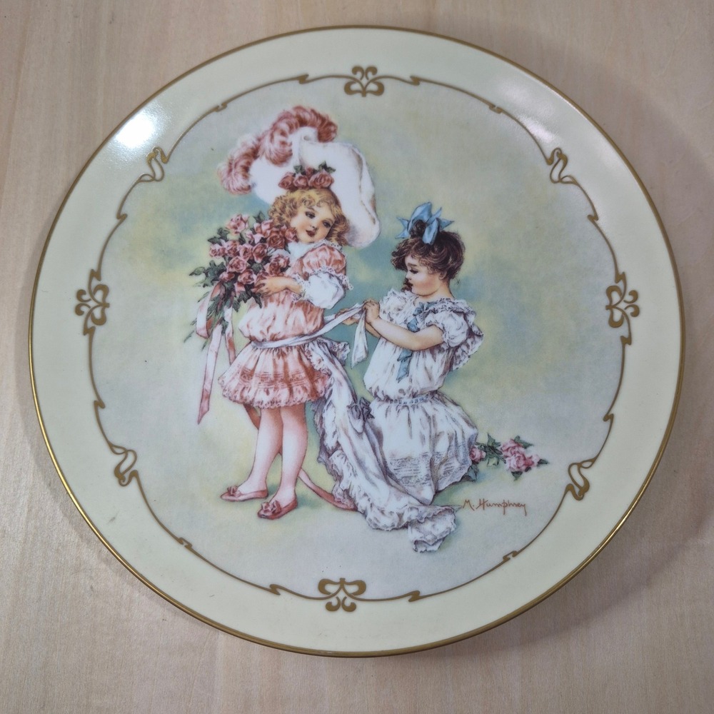 Hamilton Collection Maud Humphrey Bogart Playing Bridesmaid Plate 1989 Vintage